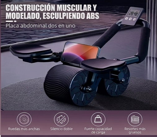Rueda abdominal de rebote automático