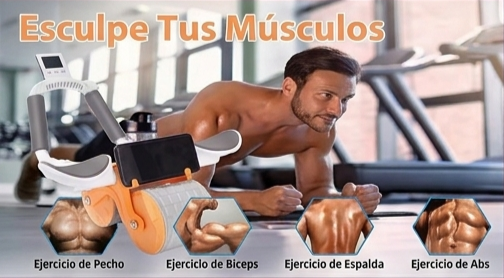 Rueda abdominal de rebote automático